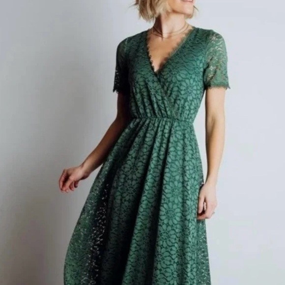NEW Baltic Born Venice Lace Dress Green XXL - Picture 1 of 7